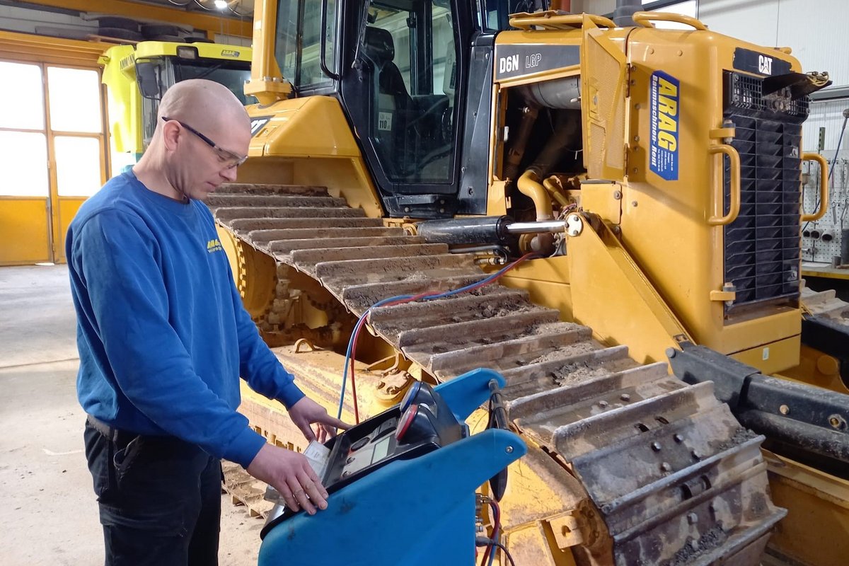 Klimawartung für Baumaschinen