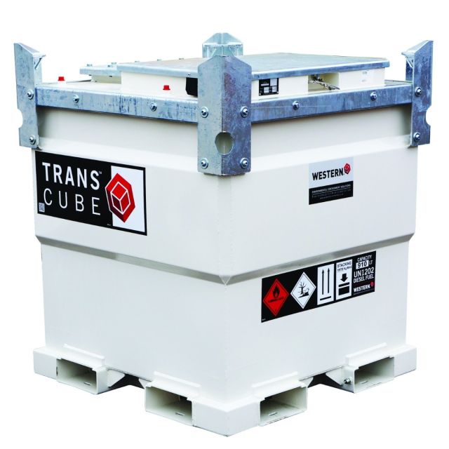 Kraftstofftank IBC 910 Liter, weiss